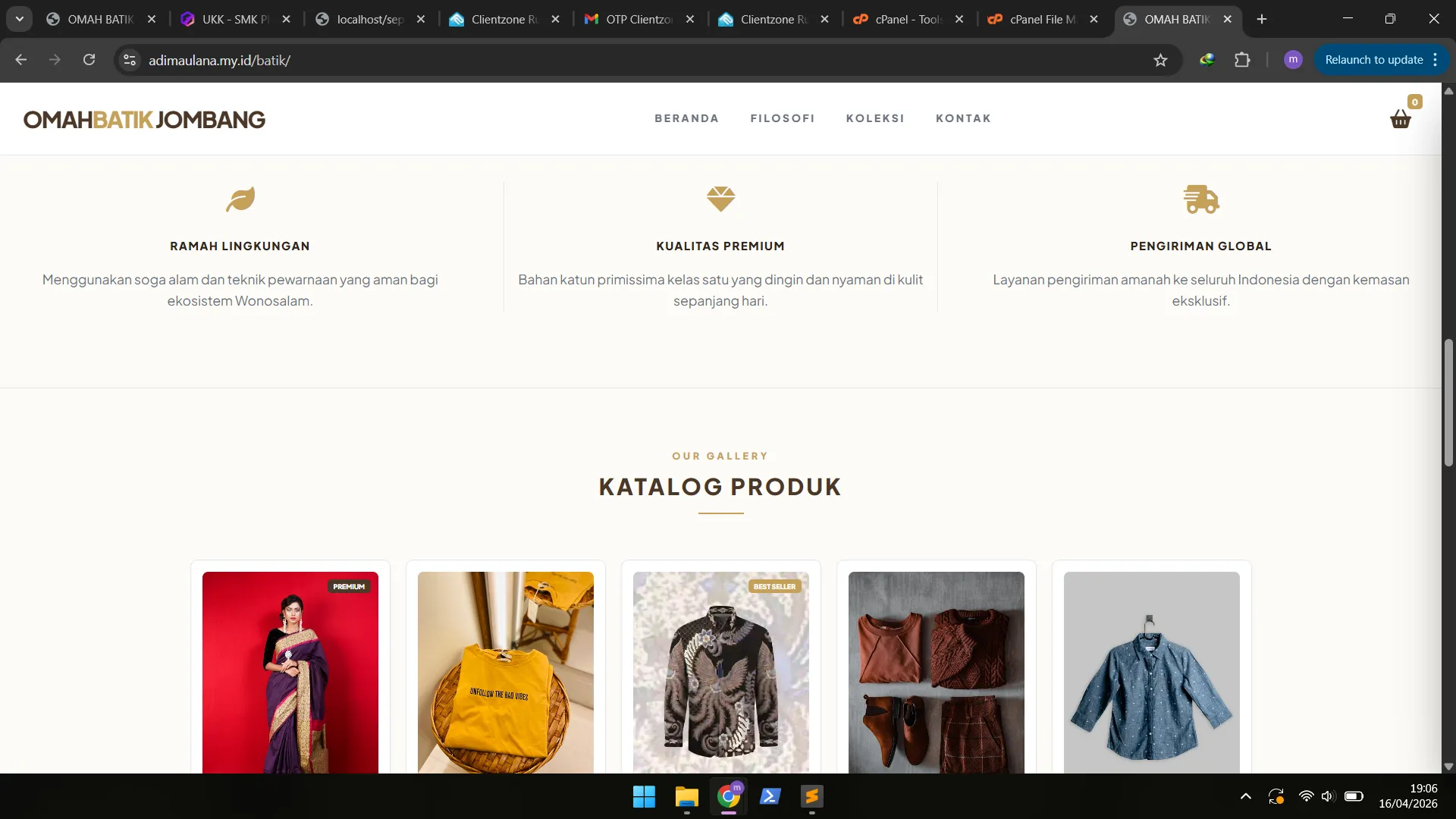 Website E-Commerce Batik